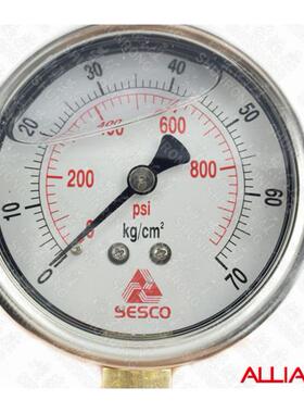 耐震压力表 台湾SESCO LA LB型 0-70KG 140KG 250KG 台湾申记