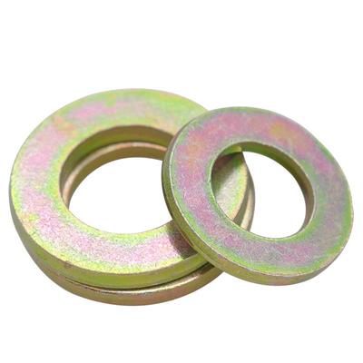 金固盈 碳钢彩锌平垫圈铁镀平垫片硬度100HV/200HV镀彩介子DIN125