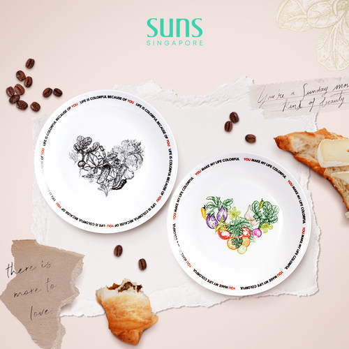 新加坡SUNS早餐盘骨瓷结婚伴手礼