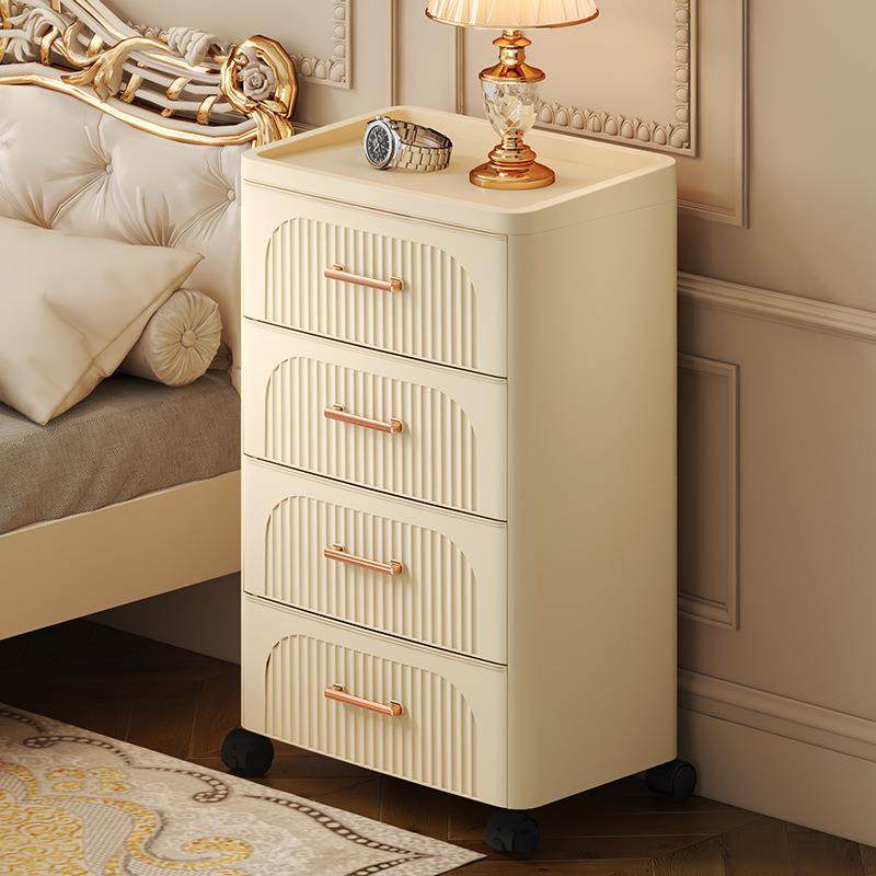 42面宽免安装床头柜抽屉式收纳柜整理箱塑料免组装家用收纳储物柜