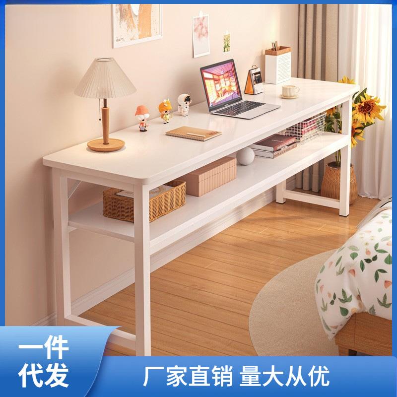 书桌家用女生卧室长条桌简易出租屋靠窗长桌子工作台阳台窄电昌凌