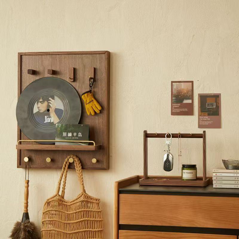 多媒体盖板胡桃木电闸遮实木挡电表箱装饰画网弱电箱配电箱挂画