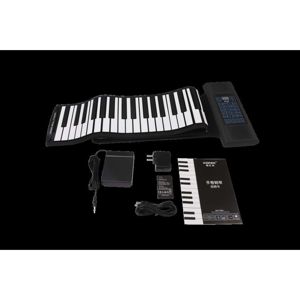 手卷电子钢琴88键 加厚版键盘 初学手卷电子琴 手卷钢琴 跨境货