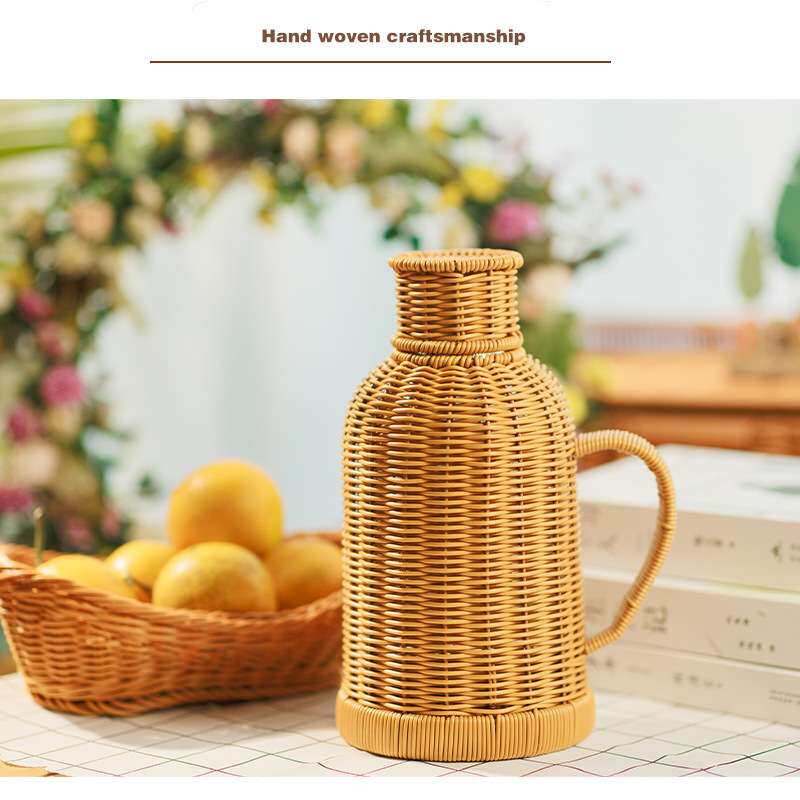 手工编织热水瓶暖水瓶保温瓶传统家用热水壶茶室大容量内胆开水瓶