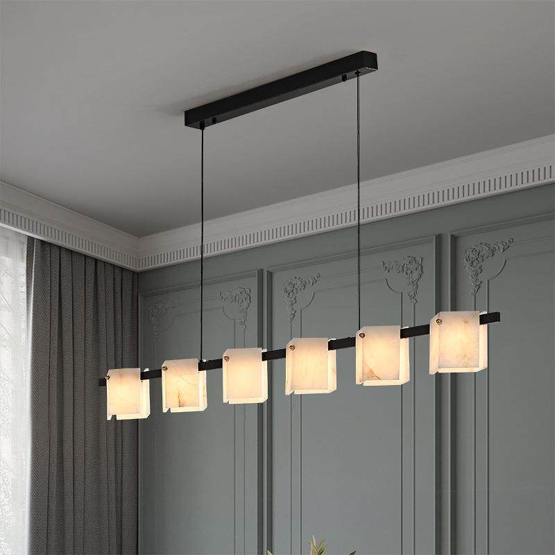 现代简约长形餐厅云石吊灯设计师新中式客厅饭桌吧台书房茶室灯具,鲜花速递/花卉仿真/绿植园艺,割草机/草坪机,淘宝优惠券,粉丝福利购,淘宝优惠卷