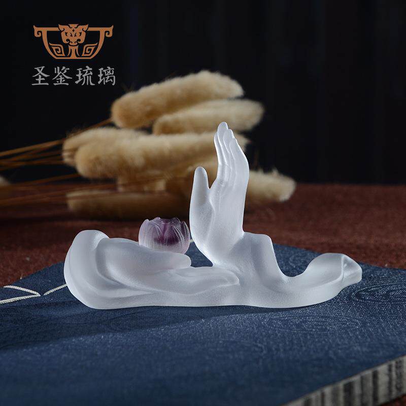 琉璃莲花香插茶道配件茶宠线香厂家佛手香插