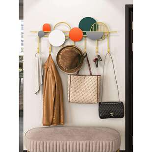 免打孔挂衣钩进门玄关轻奢创意门后衣服挂钩入户门挂衣架壁挂墙上