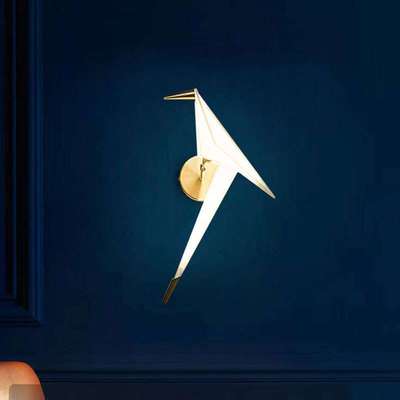 现代简约千纸鹤壁灯创意个性设计折纸小鸟壁灯床头餐厅客厅墙灯具