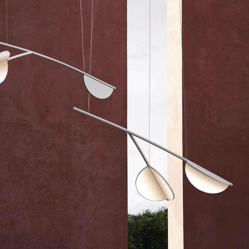 全光谱护眼轻奢意大利设计师FLOS餐厅岛台吊灯叶子长条客厅茶室灯,3C数码配件,USB灯,淘宝优惠券,粉丝福利购,淘宝优惠卷