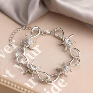 极速-Jewelry Retro Hip Hovp Thorns Necklace Clavicle Chain F