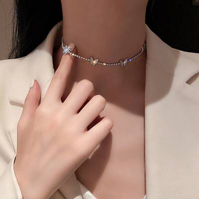 极速-Real gold elmectroplating temperament simple full diamo