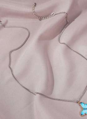 极速C188 butterfly necklace ins Ccold wind personality simpl