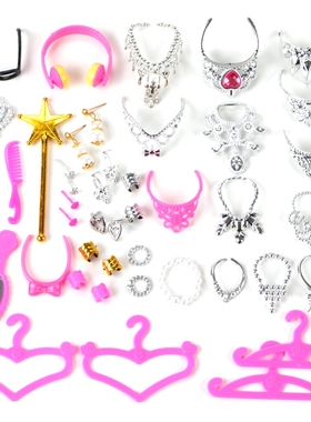 极速38pcs/Set Barbi Doll AccessoBries Simulation Jewelry Nec