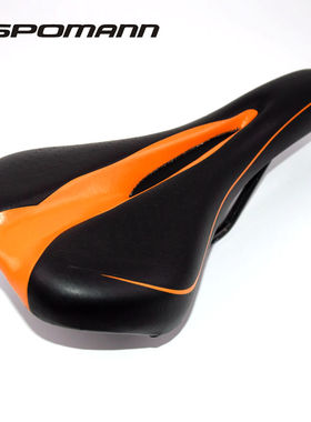 极速包邮1006-1山地s车公路自行车鞍座中空软座垫黑色橙边坐垫