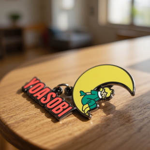 音乐组合YOASOBI主题徽章 月亮造型周边配饰