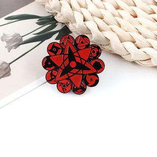 万花筒写轮眼翻领别针日本经典动漫周边胸针角色扮演礼品系列