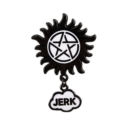 美剧邪恶力量Supernatural粉丝胸针标志性徽章Sam回怼 Dean周边