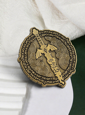 塞尔达传说周边王国之泪别针系列  驱魔之剑大师之剑徽章自制pins