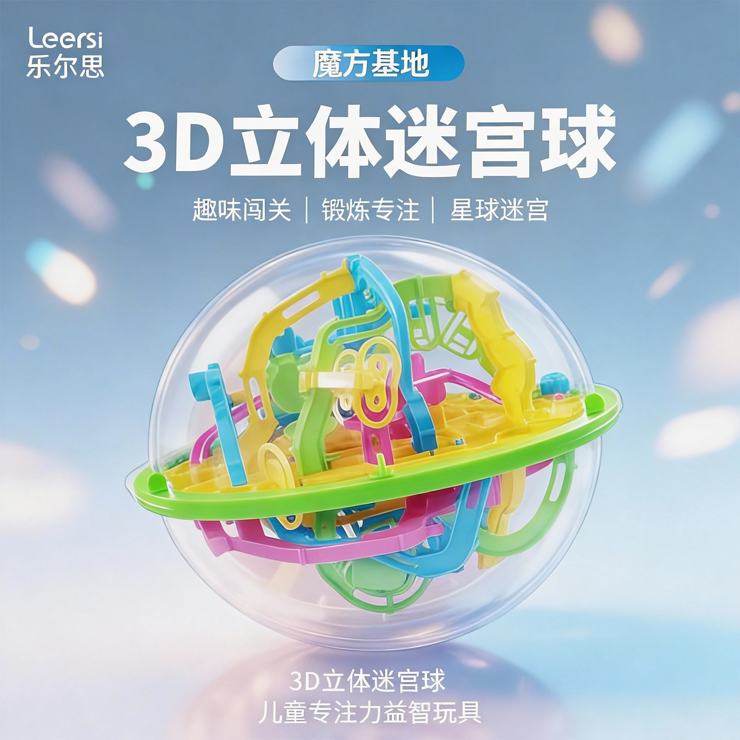 彩虹迷宫球迷宫玩具走珠玻珠立体星球魔方滚珠子儿童益智飞碟小球,玩具/童车/益智/积木/模型,迷宫类,淘宝优惠券,粉丝福利购,淘宝优惠卷