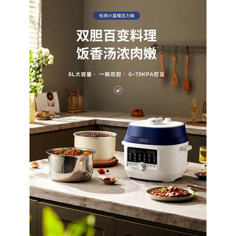 美国110v伏电压力锅家用电饭煲多功能海外双胆电压锅饭锅2025新款