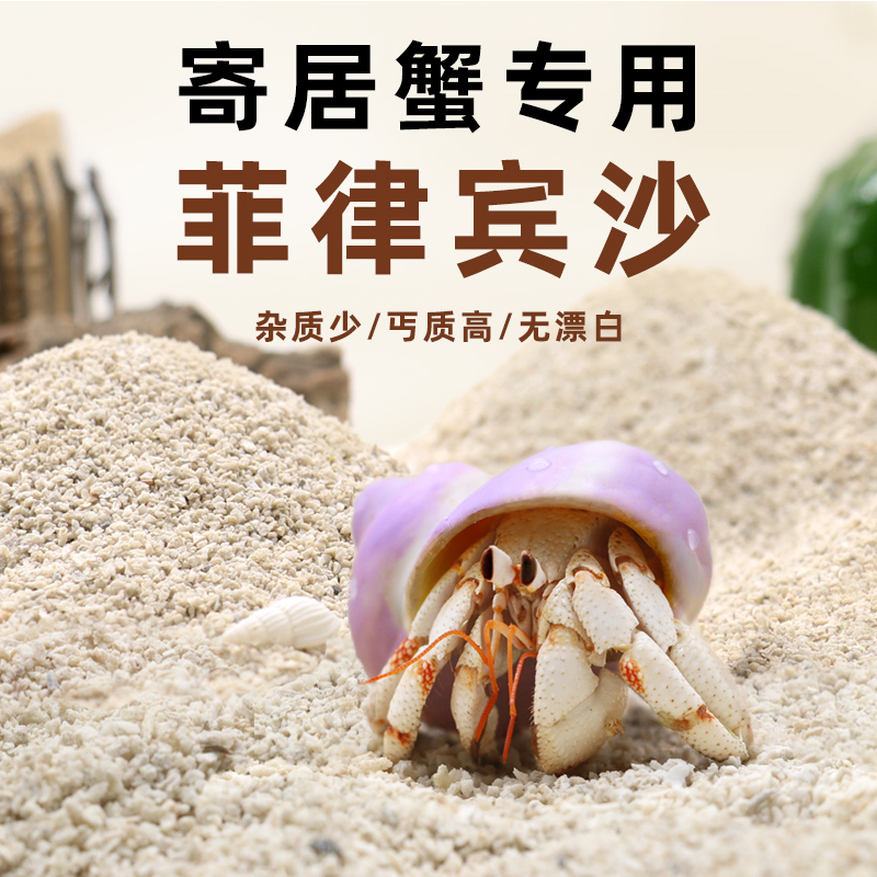 寄居蟹专用沙～天然垫材白