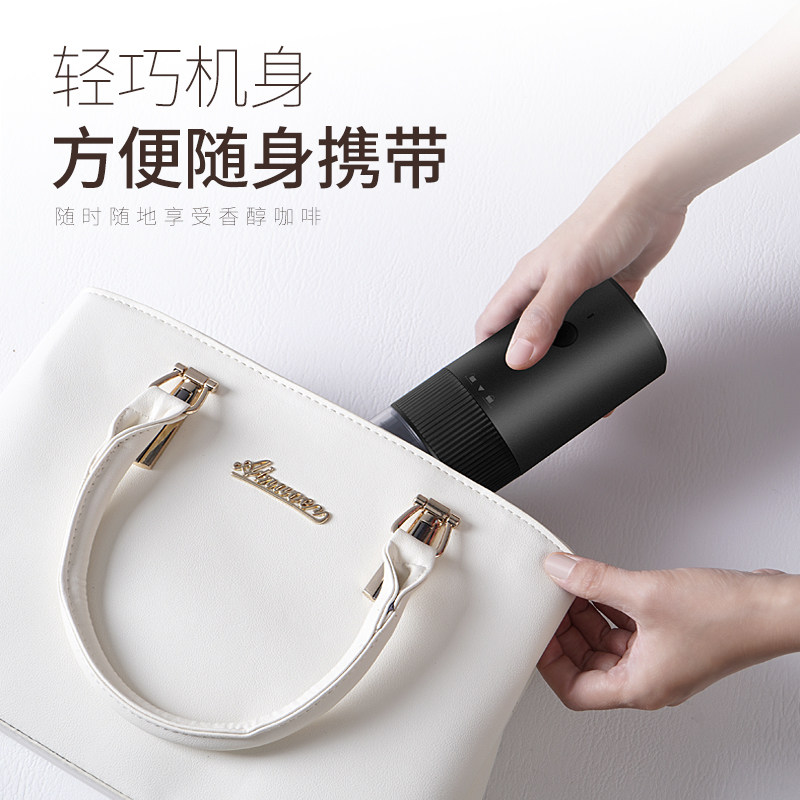 极速新电动磨豆机家用p小型手动咖啡豆研磨机可携式全自动研磨器