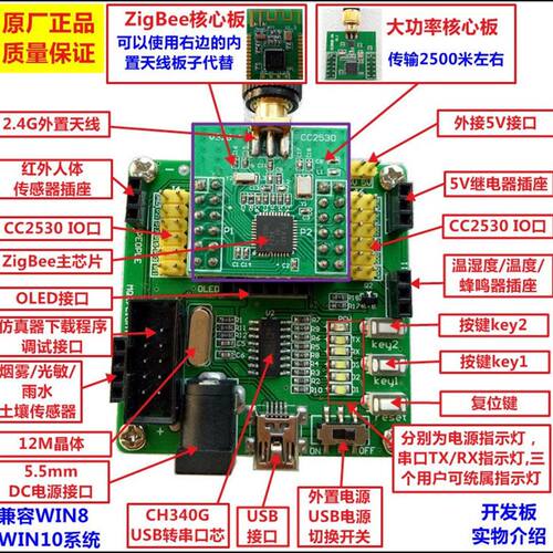 极速亿研 电子  CC2530 s开发套件  ZigBee   物联网开发板G zigb