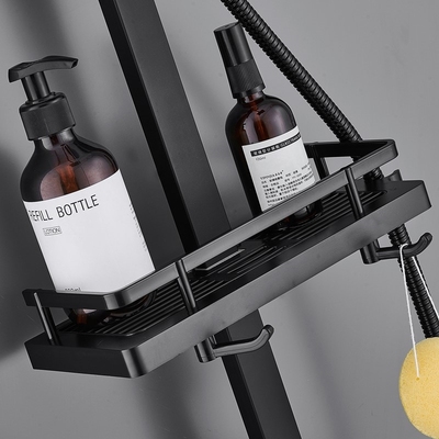 极速Double shower faucet set black bathroom lift sVhower noz