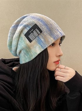 极速日本DB帽子女款春秋冬堆v堆帽毛线帽2023新款月子帽产后秋冬