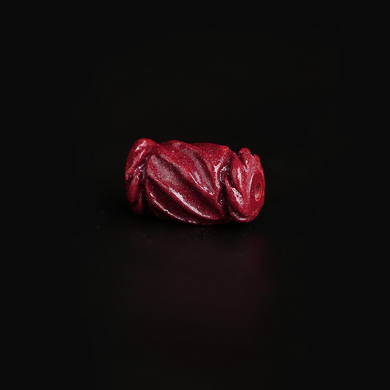 极速天然原矿朱砂紫金砂老u形桶珠散珠配饰男女士手链项链手机链