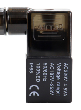 极速亚德客电磁气动阀4v210-08电磁阀线圈220v 24vO 12v4v310-10