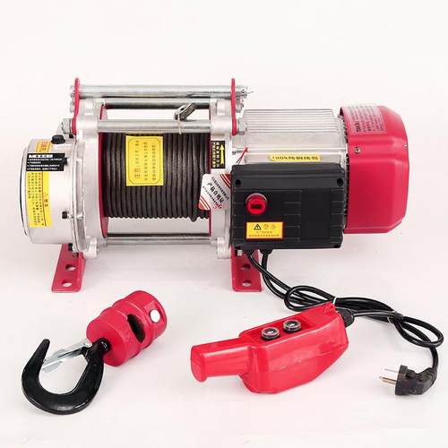 极速多功能铝壳提升机220v电动A吊车卷扬机小型升降机380v建筑装