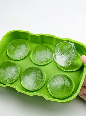 极速6 Holes Ice Cube Mold with Lid Ice Ball SQilicone Tray f