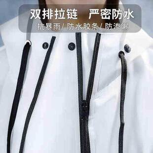 极速女士雨衣insn外穿可爱大人透明防水外套长款单人徒步中学生单