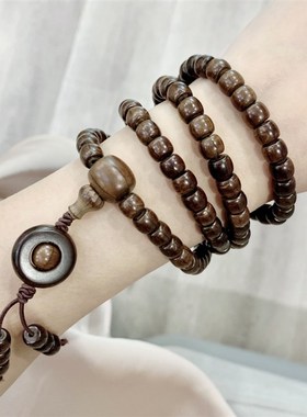 极速六道木老型珠多圈女款手链 可做项链 男R女款文玩盘玩链子
