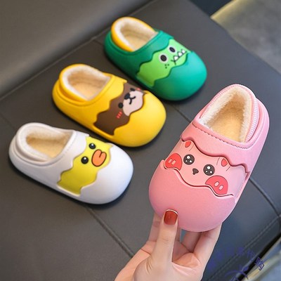 极速日本男童拖鞋冬季儿童家居防滑踩屎感女孩Q防水包跟外出小孩