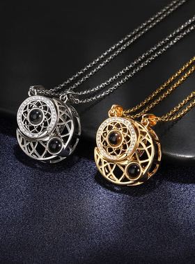 极速Projection Necklace 100 Languages I LoMve You Projection