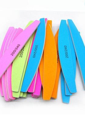 极速5Pcs Colorful Nail Ftile Grit 200/240 Buffer Manicure Ge