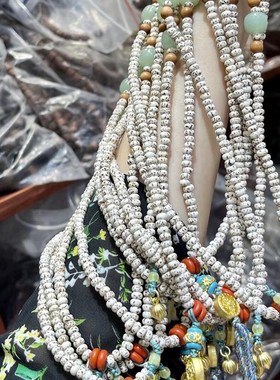 极速高密星月菩提子四圈多圈女款女款E手链 可做项链 文玩盘玩菩