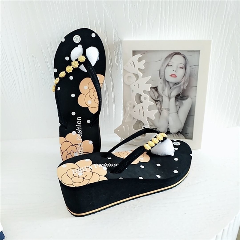 极速越南人字拖鞋女夏外穿高跟坡跟F防滑耐磨橡胶底时尚舒适沙滩