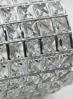 极速简约家用h轻奢摆件水晶套装时尚水晶垃圾桶水晶纸巾盒套装