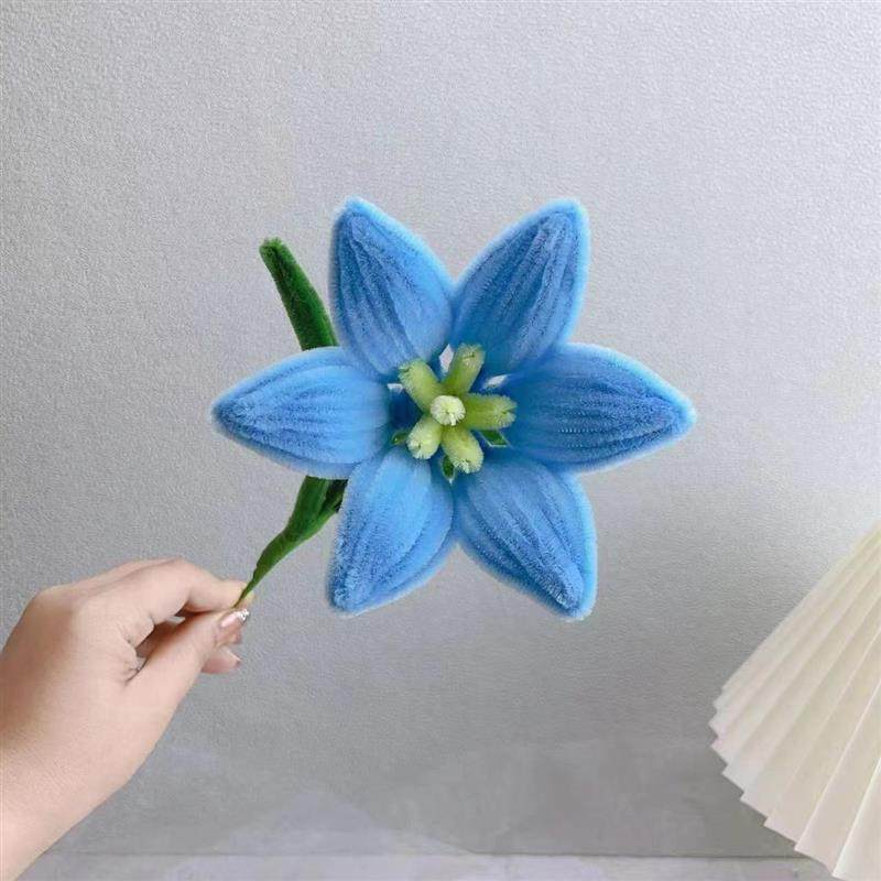 极速非成品不含花瓶 百合花  扭扭棒材U料包手工diy