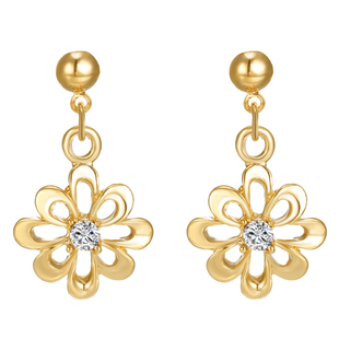 Jewelry Set Gold 极速3PCS Flower Women Color Pendan dElegant