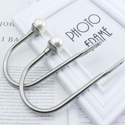 极速法式简约珍珠Up型窗帘纱帘墙钩挂钩壁钩铝合金时尚风格配件