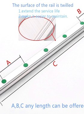 极速2pc HGR15i HGH15 Square Linear Guide Rail width 15mm len