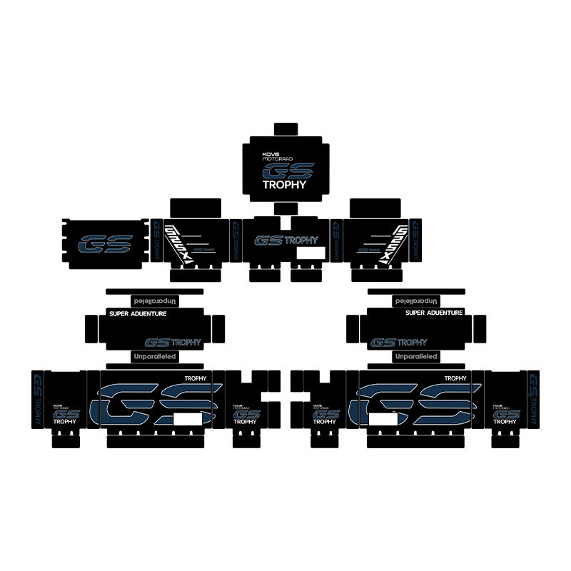 极速适用凯越23新k款525X500X原厂萝卜三箱贴纸版花贴花版画防水