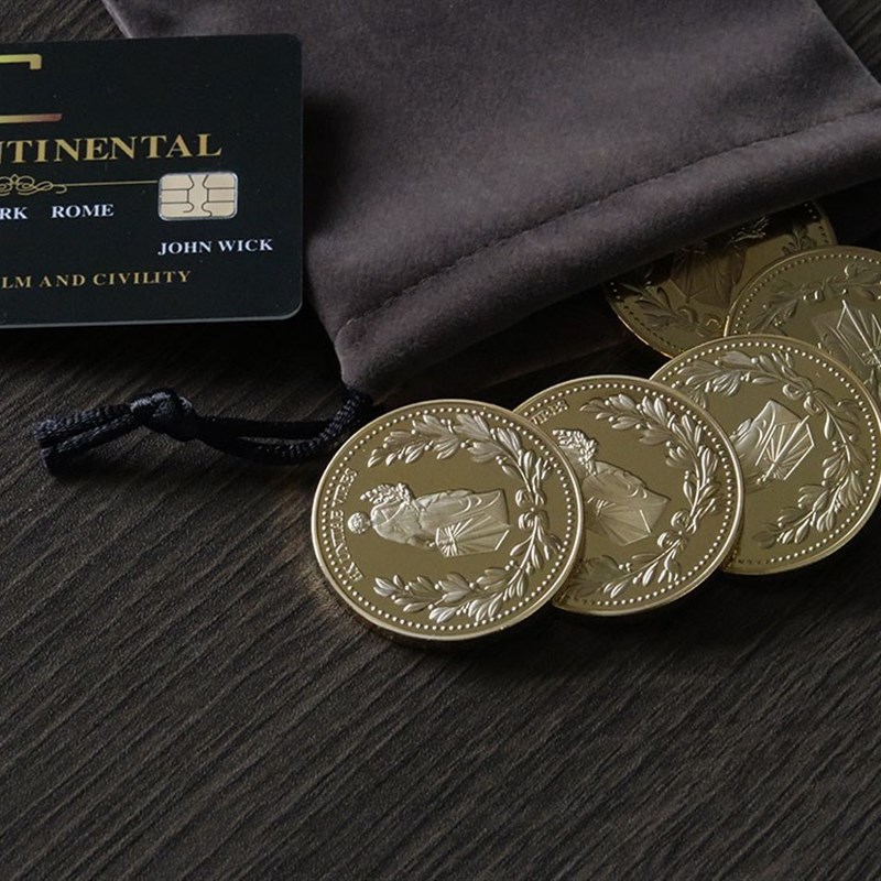 极速5pcs Suit 11 John Wick Movie Props JDie-Cast Zinc Alloy