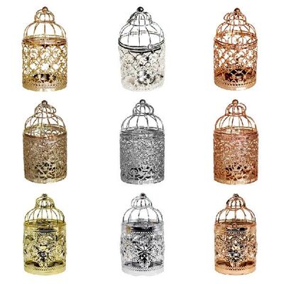 极速Bird Cage lCandle Holder Wrought Iron Hollow Metal
