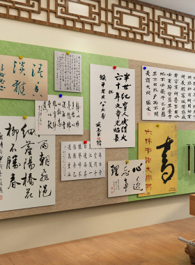 新品毛毡贴优秀作品展示画室布置环创美术教室装饰文X化培训机构