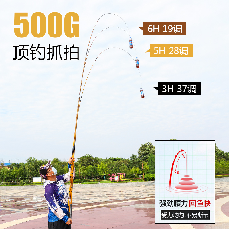 极速千鸿竹鱼竿手竿超轻超硬19y调28调37调鲫鱼竿白条马口细钓鱼